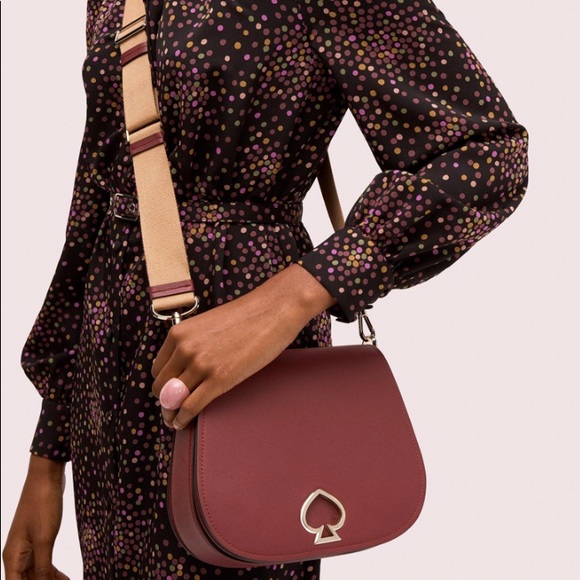 kate spade Handbags - Authentic KATE SPADE Leather Saddle 2 straps magnetic flap crossbody